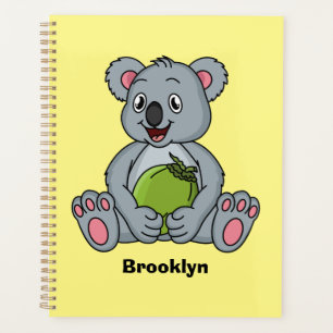 Agenda Ilustracion de personalizado de coco y koala cuta