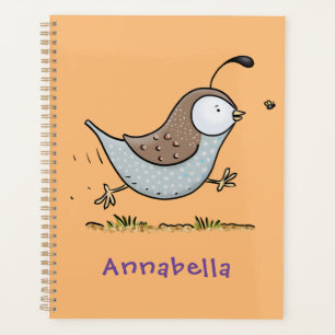 Agenda Ilustracion de personalizado de codorniz de califo