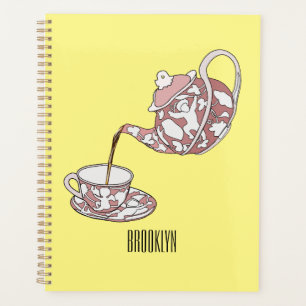 Agenda Ilustracion de personalizado de conjunto de equipo