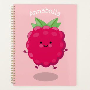 Agenda Ilustracion de personalizado de frambuesa alegre
