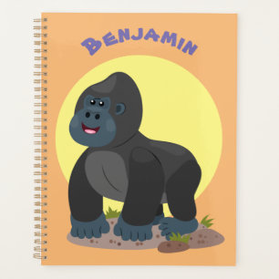 Agenda Ilustracion de personalizado de gorila grande y fe