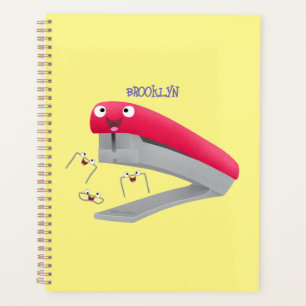 Agenda Ilustracion de personalizado de grapadora de color