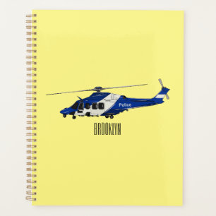Agenda Ilustracion de personalizado de helicópteros de la