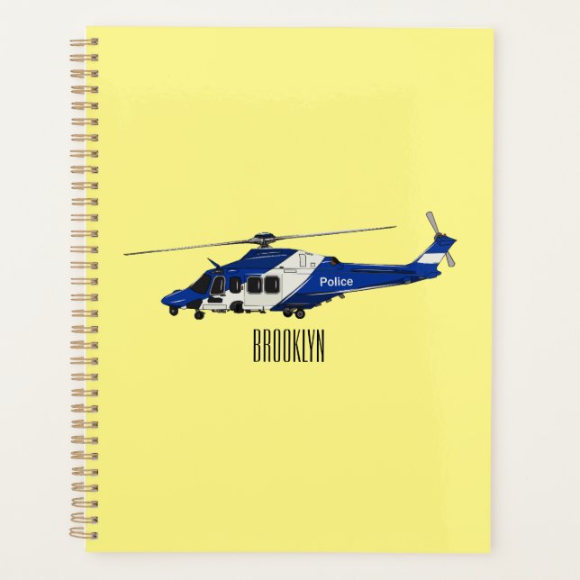Agenda Ilustracion de personalizado de helicópteros de la (Anverso)