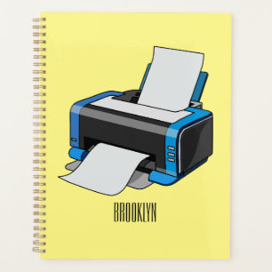 Agenda Ilustracion de personalizado de impresora