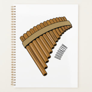 Agenda Ilustracion de personalizado de la flauta de pan /