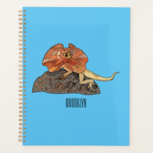 Agenda Ilustracion de personalizado de lagarto de cuello 
