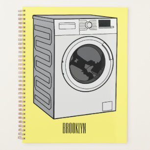 Agenda Ilustracion de personalizado de lavadora