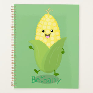 Agenda Ilustracion de personalizado de maíz feliz