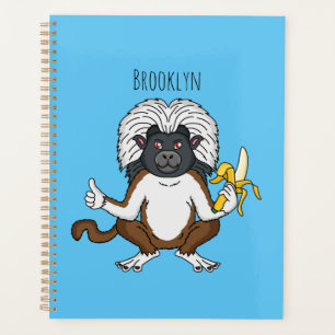 Agenda Ilustracion de personalizado de mono Tamarin Top d