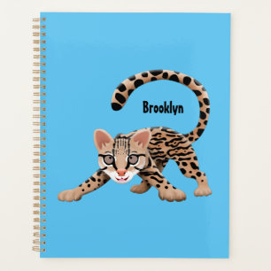 Agenda Ilustracion de personalizado de ocelot de Cute