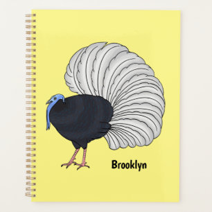 Agenda Ilustracion de personalizado de pájaro de Bulwer