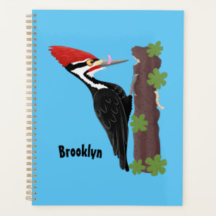 Agenda Ilustracion de personalizado de pájaros carpintero