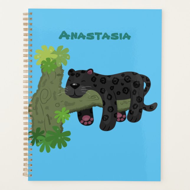 Agenda Ilustracion de personalizado de pantera negra de j (Anverso)