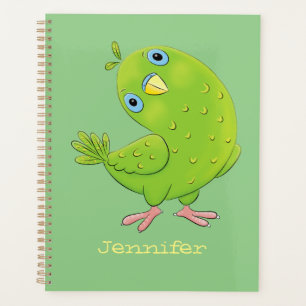 Agenda Ilustracion de personalizado de paracaídas verde l