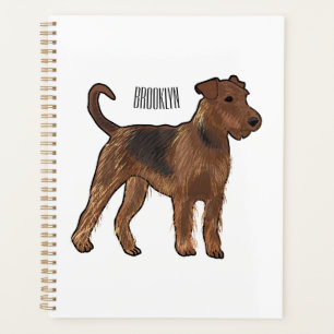 Agenda Ilustracion de personalizado de perro Airedale ter