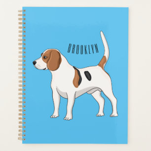 Agenda Ilustracion de personalizado de perro Beagle