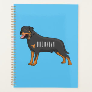 Agenda Ilustracion de personalizado de perro de Rottweile