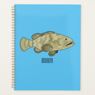 Agenda Ilustracion de personalizado de pescado de grupo