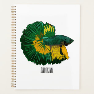 Agenda Ilustracion de personalizado de pescado de lucha s