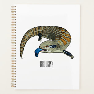 Agenda Ilustracion de personalizado de piel de tono azul