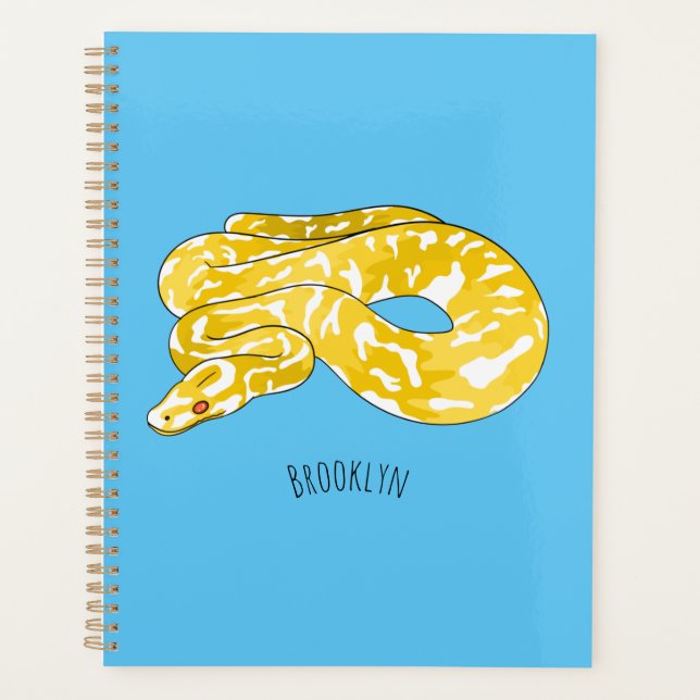 Agenda Ilustracion de personalizado de pitón birmano (Anverso)