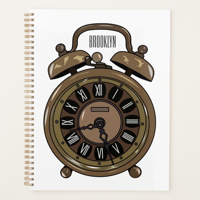 Agenda Ilustracion de personalizado de reloj de alarma (Anverso)