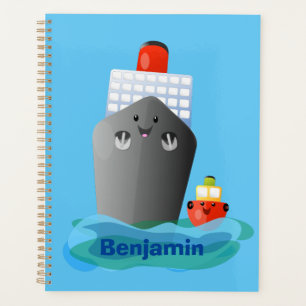 Agenda Ilustracion de personalizado de remolcador de barc