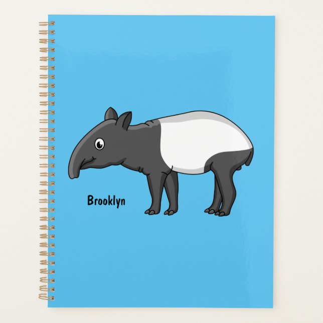 Agenda Ilustracion de personalizado feliz (Anverso)
