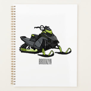 Agenda Ilustracion de personalizado para motos de nieve