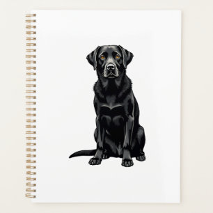 Agenda Ilustración de retrato de perro Labrador Retriever