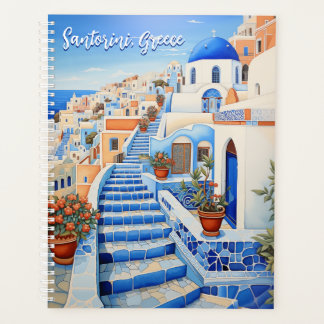Agenda Ilustracion de Santorini | Arte de viajes