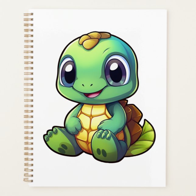 Agenda ilustracion de tortuga personalizado (Anverso)