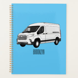 Agenda Ilustracion del personalizado de la camioneta de e