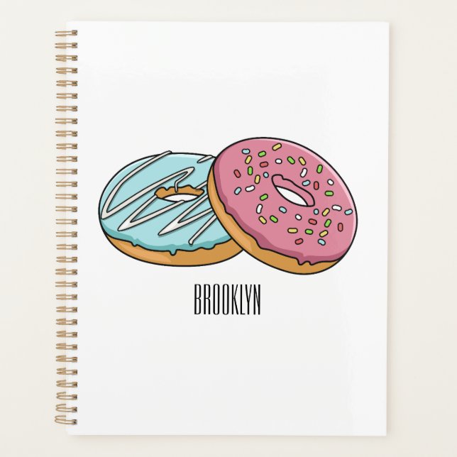 Agenda Ilustracion Donut personalizado (Anverso)