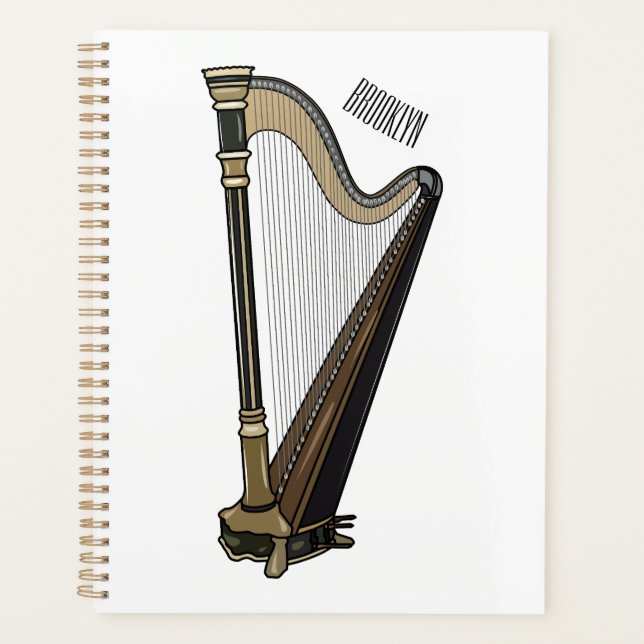 Agenda Ilustracion Harp personalizado (Anverso)