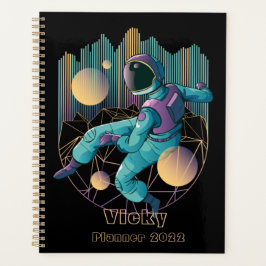 Agenda Ilustracion moderno de astronautas tecno