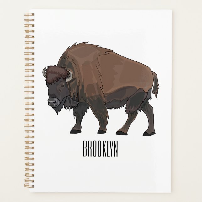 Agenda Ilustracion personalizado Bison (Anverso)