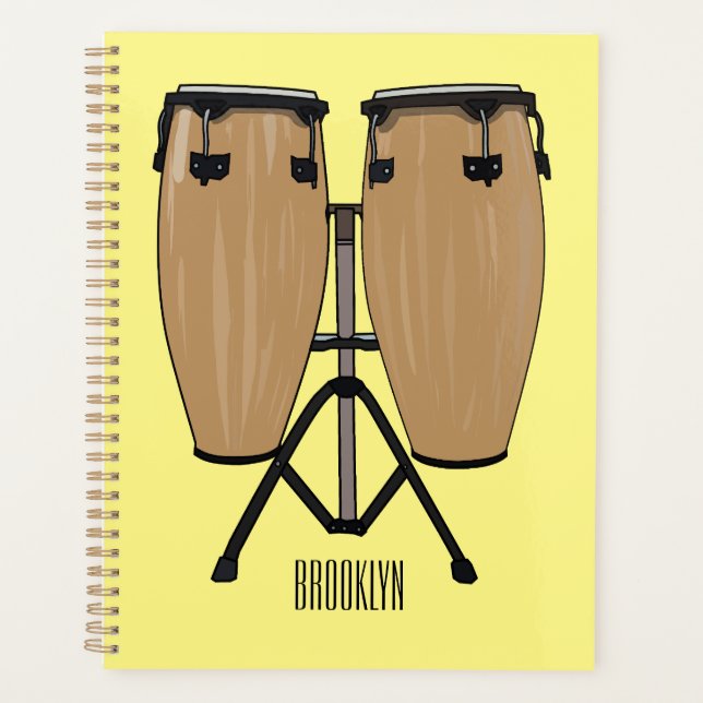 Agenda Ilustracion personalizado Bongo drum (Anverso)
