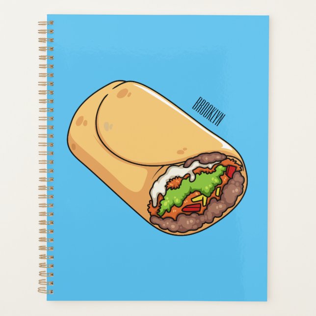 Agenda Ilustracion personalizado Burrito (Anverso)