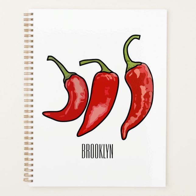 Agenda Ilustracion personalizado Chili (Anverso)