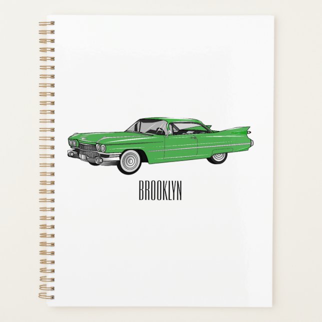 Agenda Ilustracion personalizado clásico de 1959 (Anverso)