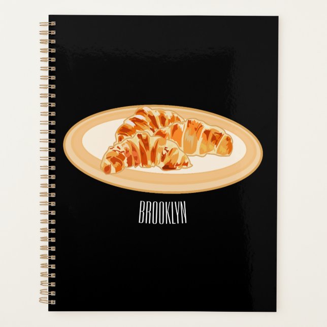 Agenda Ilustracion personalizado croissant (Anverso)
