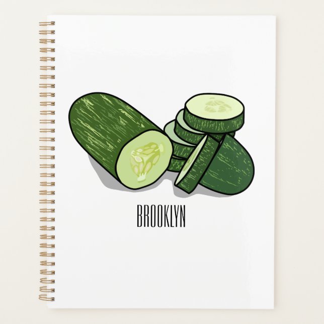 Agenda Ilustracion personalizado Cucumber (Anverso)