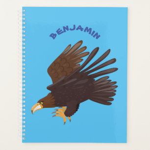 Agenda Ilustracion personalizado de águila dorada diverti