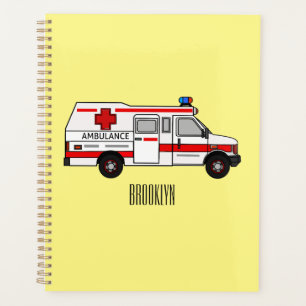 Agenda Ilustracion personalizado de ambulancia