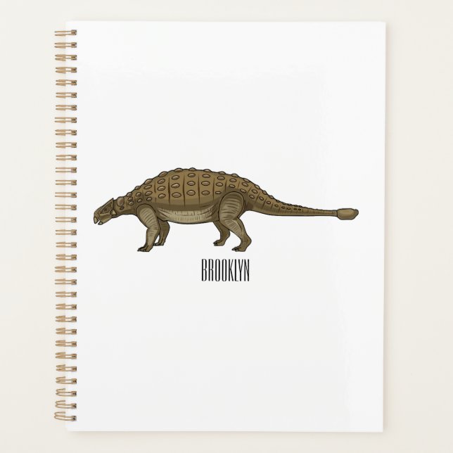 Agenda Ilustracion personalizado de Ankylosaurus (Anverso)