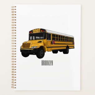 Agenda Ilustracion personalizado de autobús escolar