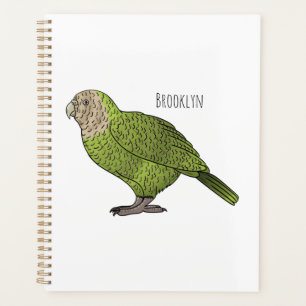 Agenda Ilustracion personalizado de aves Kakapo