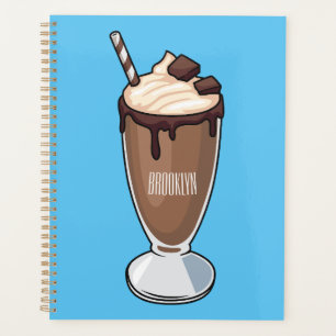 Agenda Ilustracion personalizado de batido de chocolate